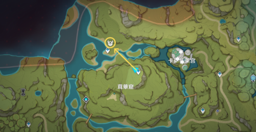 茸蕈窟锚点行进路线图